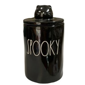 NEW Rae Dunn 👻👻 SPOOKY Candle w/Lid 🐈‍⬛👻🐈‍⬛